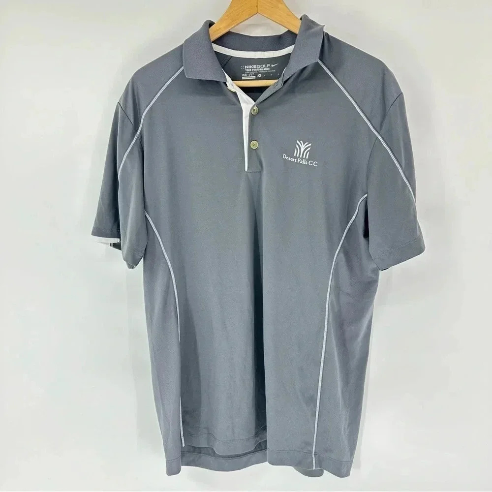 Nike Dri Fit Golf Polo with Desert Falls Country Club Logo